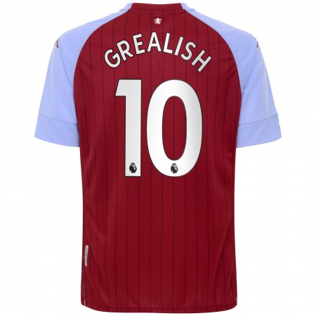 Billiga Fotbollströjor Aston Villa Jack Grealish 10 Hemma tröja 2020/21 Kortärmad